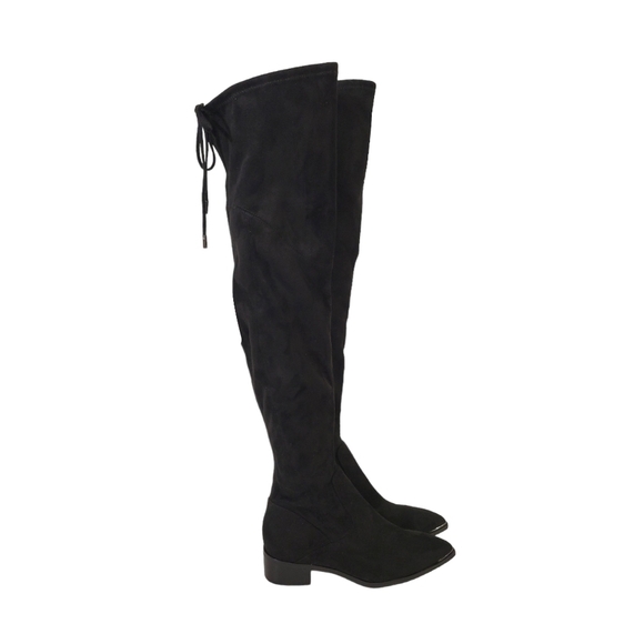 New Marc Fisher Yacinda Over the Knee Black Suede Boots - Picture 10 of 14